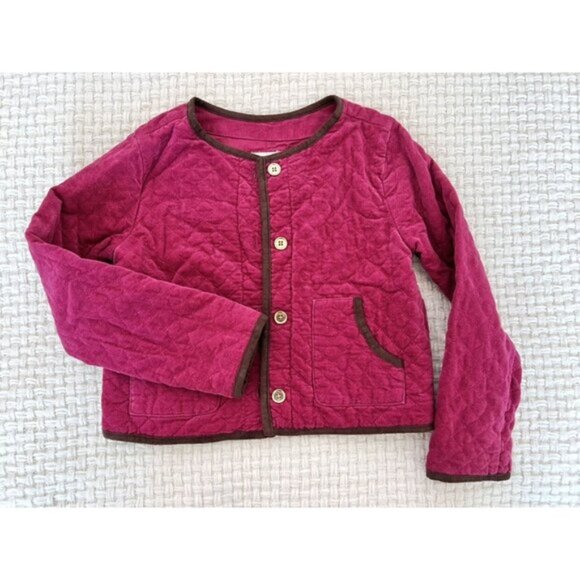Janie And Jack Fuchsia Pink Quilted Jacket - Picture 1 of 9